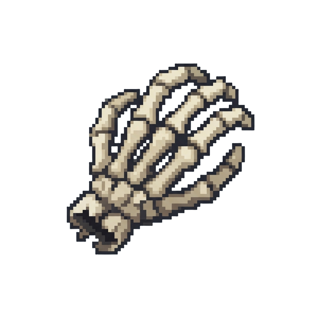 A Miniature Spooky Skeleton Hand