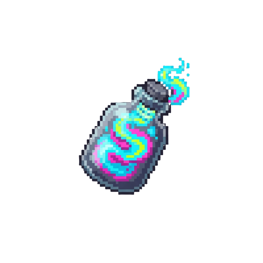 Sputtering Neon Smoke Vapor