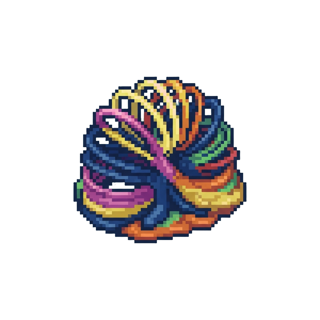 A Melted Blob of Plastic Spring Coil