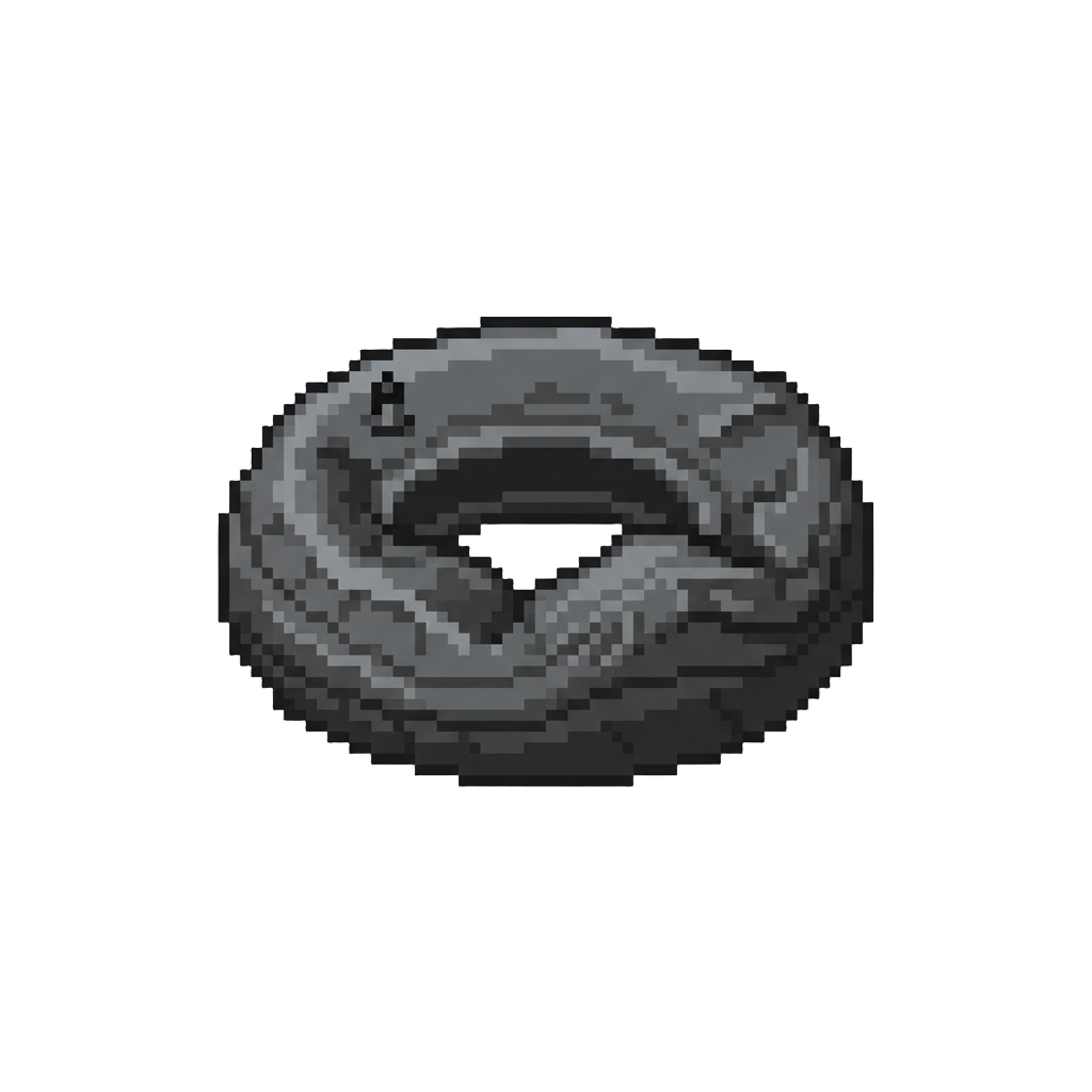 A Deflated Rubber Toy Tire