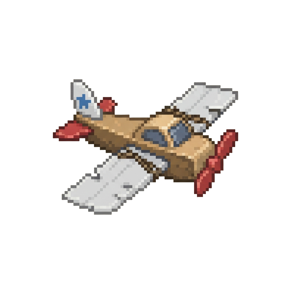 A Toy Airplane with Misaligned Paper Wings