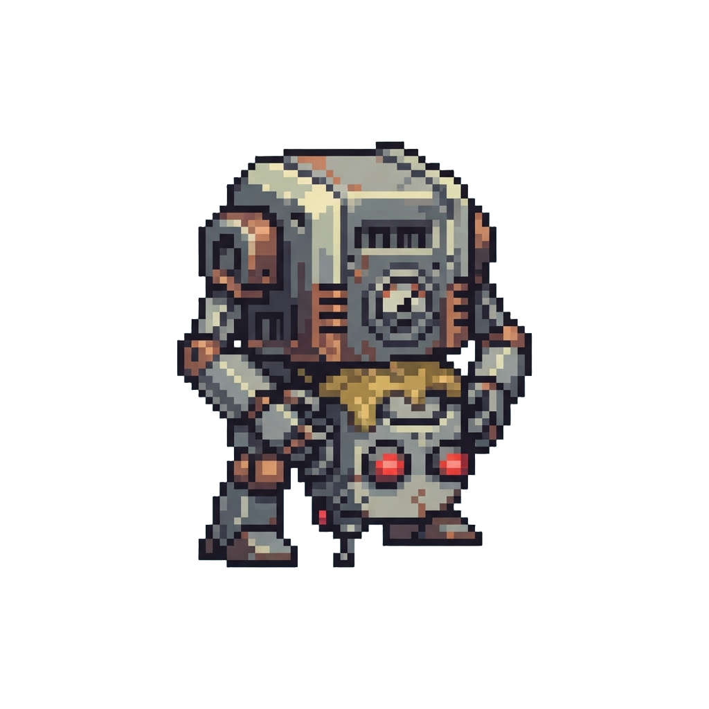 A Robot with Its Head Glued Upside Down