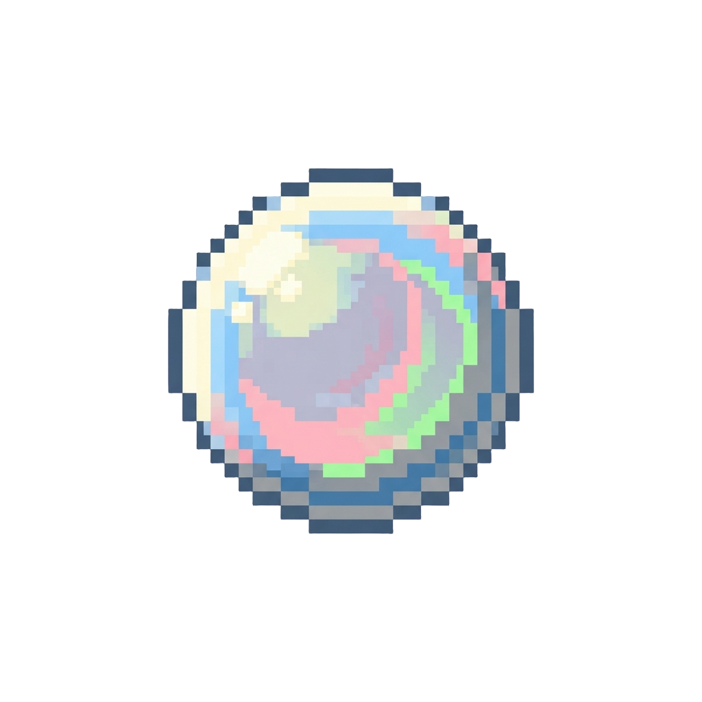 A Tiny Floating Soap Bubble