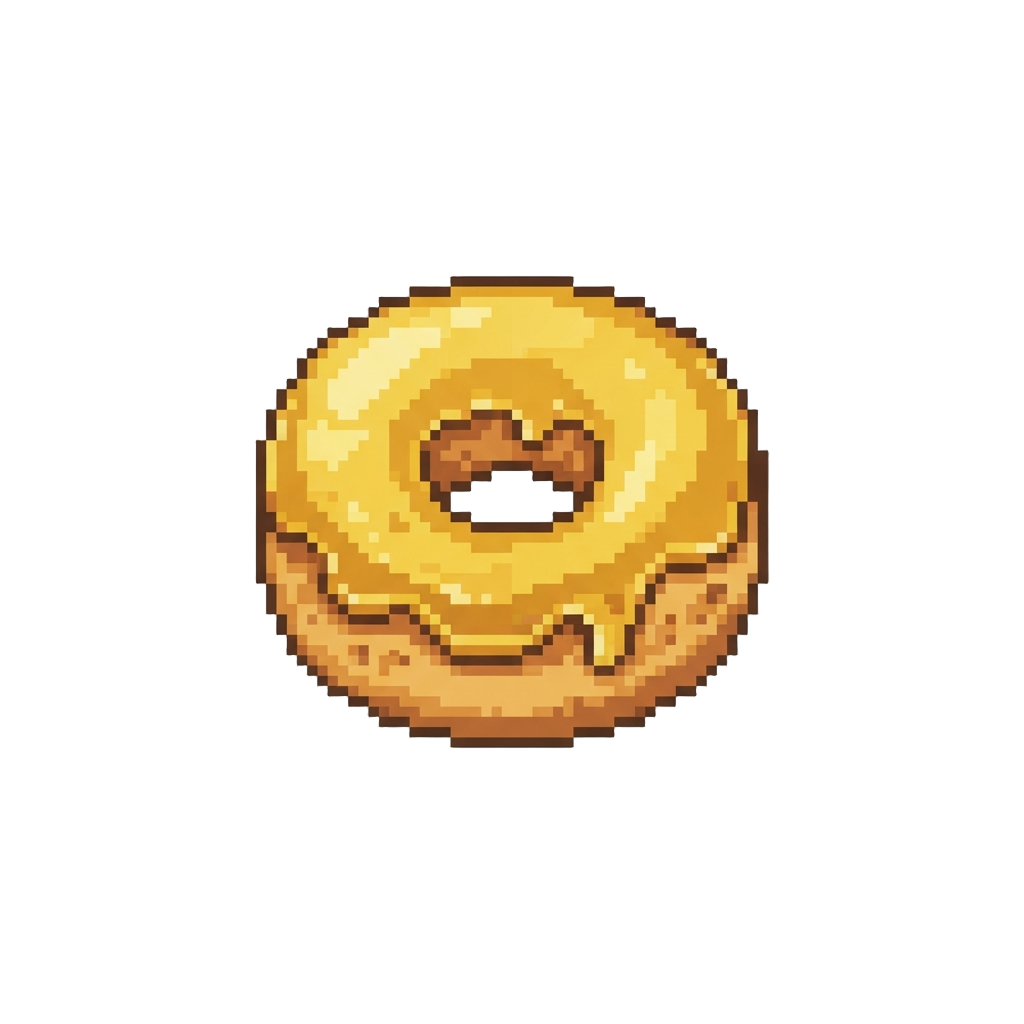 A Golden Honey Donut