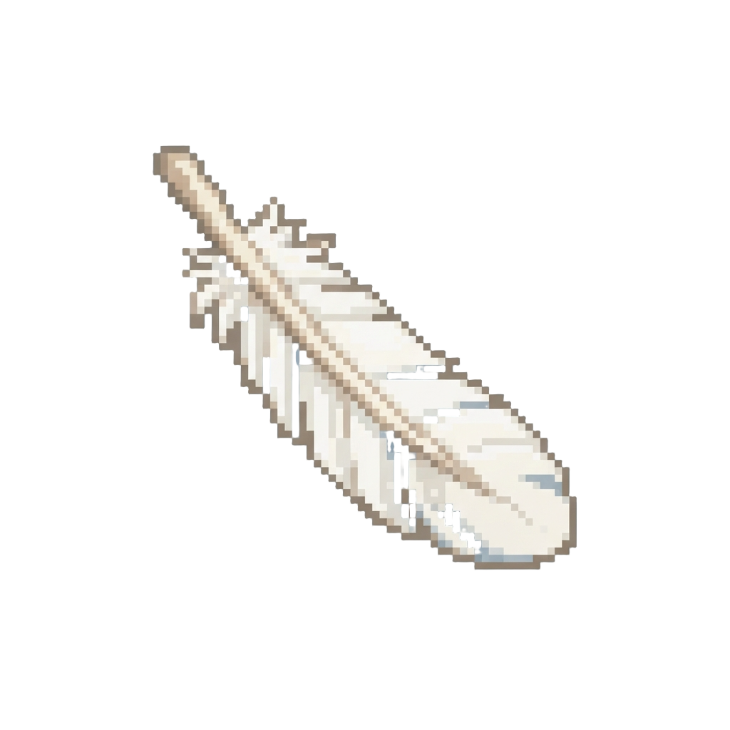 A White Goose Feather