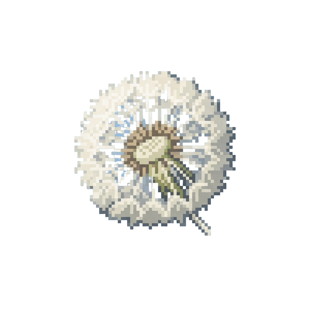 A Fluffy Dandelion Seed Puff
