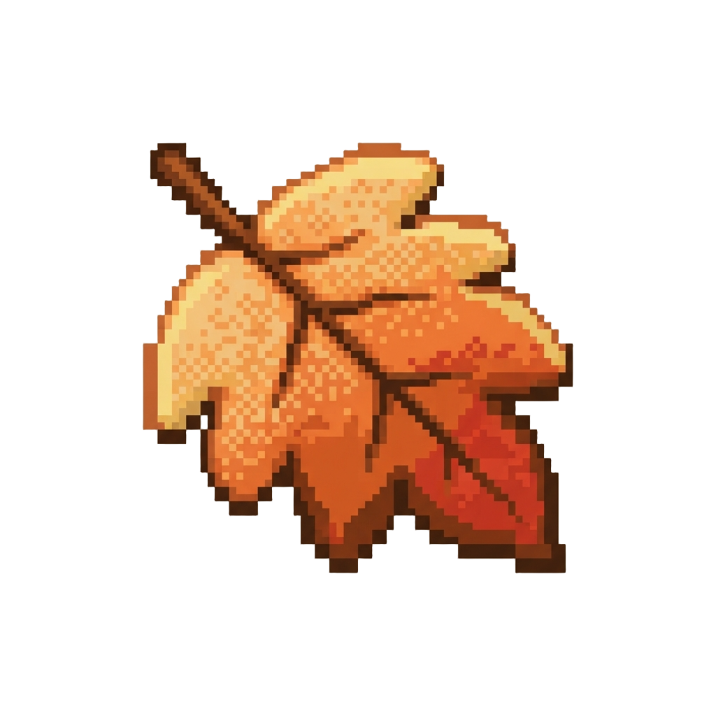 A Fuzzy Autumn Leaf