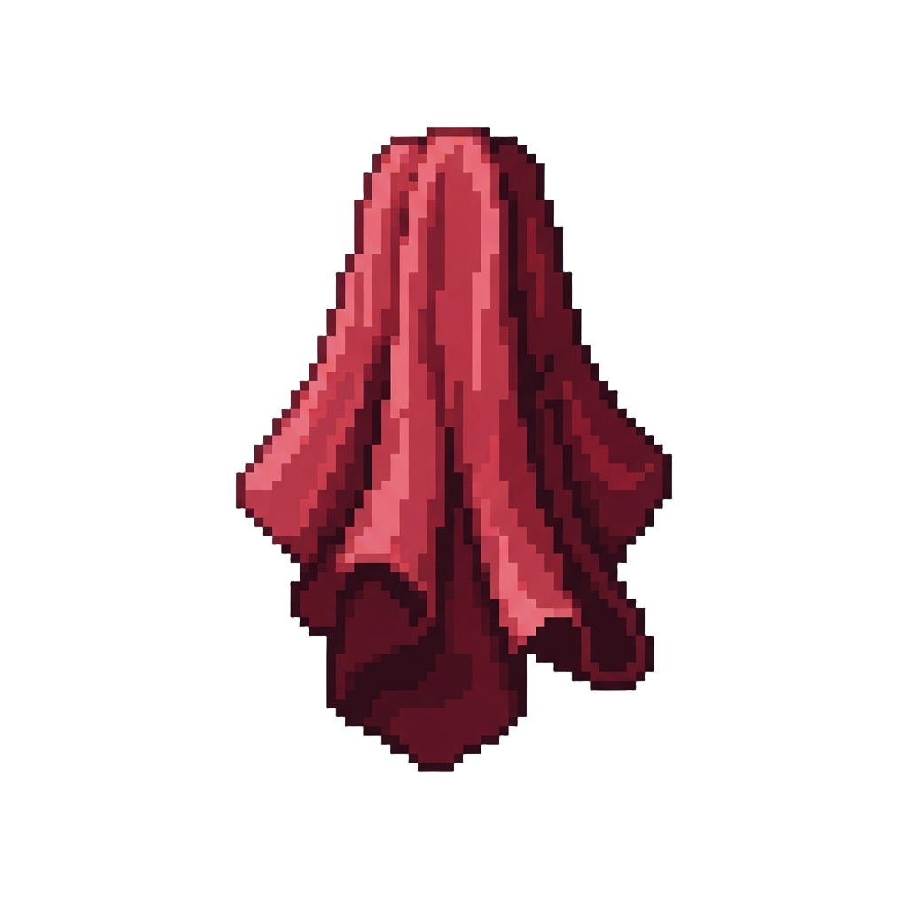A Bundle of Loose Silk Drapes Dropping From Above