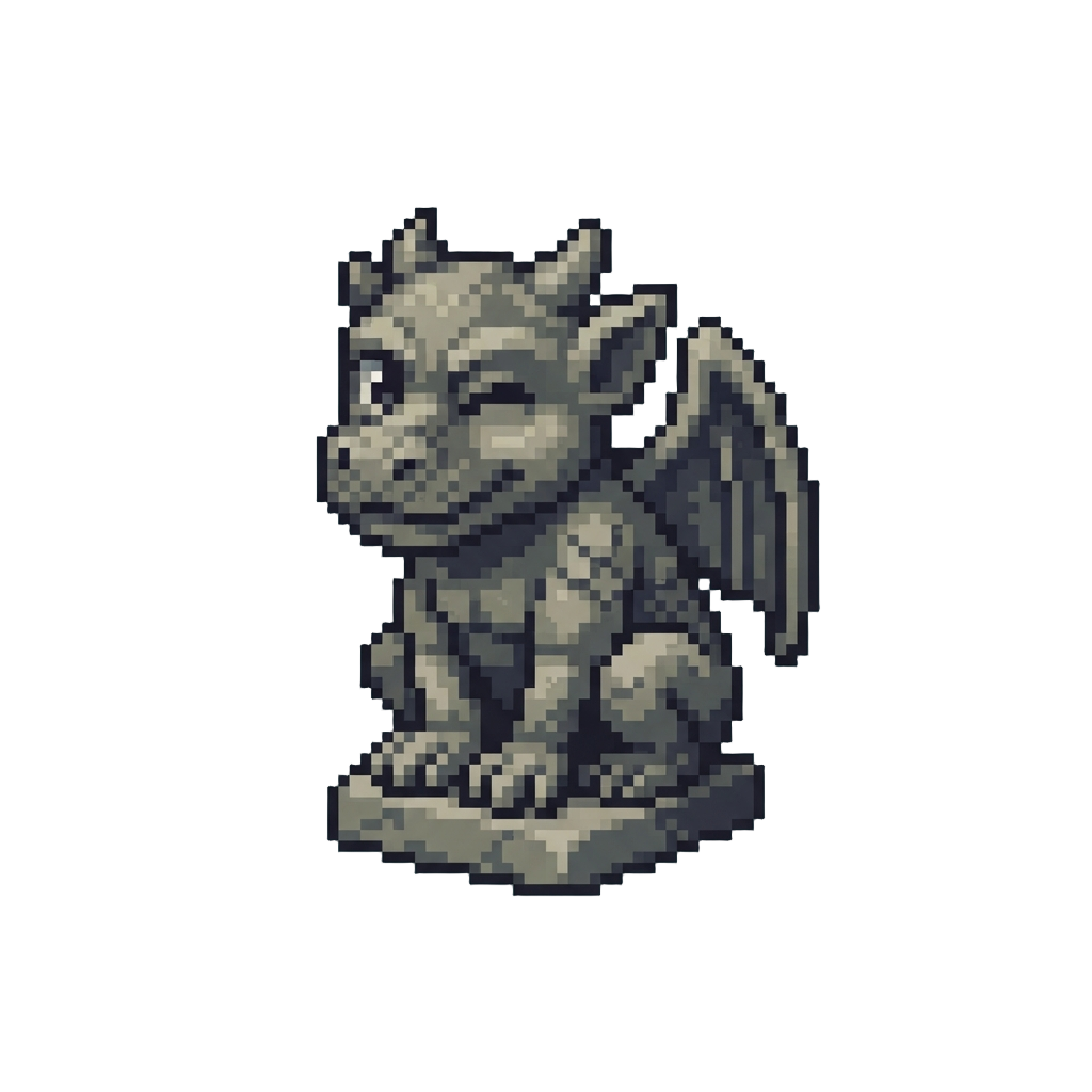 A Gargoyle Statue That Unexpectedly Winks