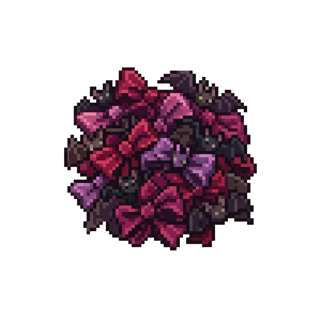A Giant Fluffy Pile of Velvet Bows and Bats