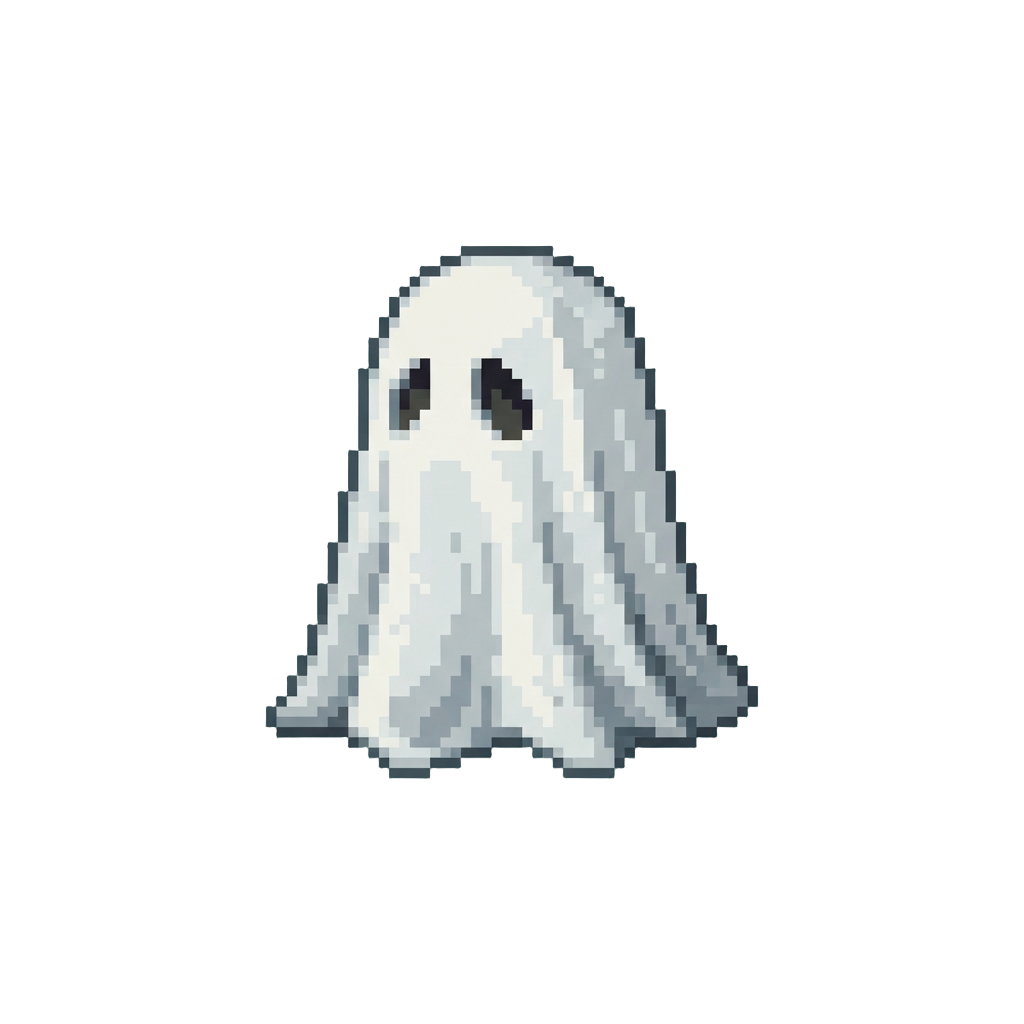 A Cute Classic Bedsheet Ghost Costume with Eye Holes
