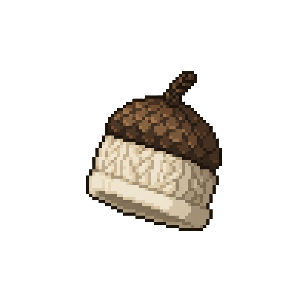 A Tiny Winter Acorn Hat