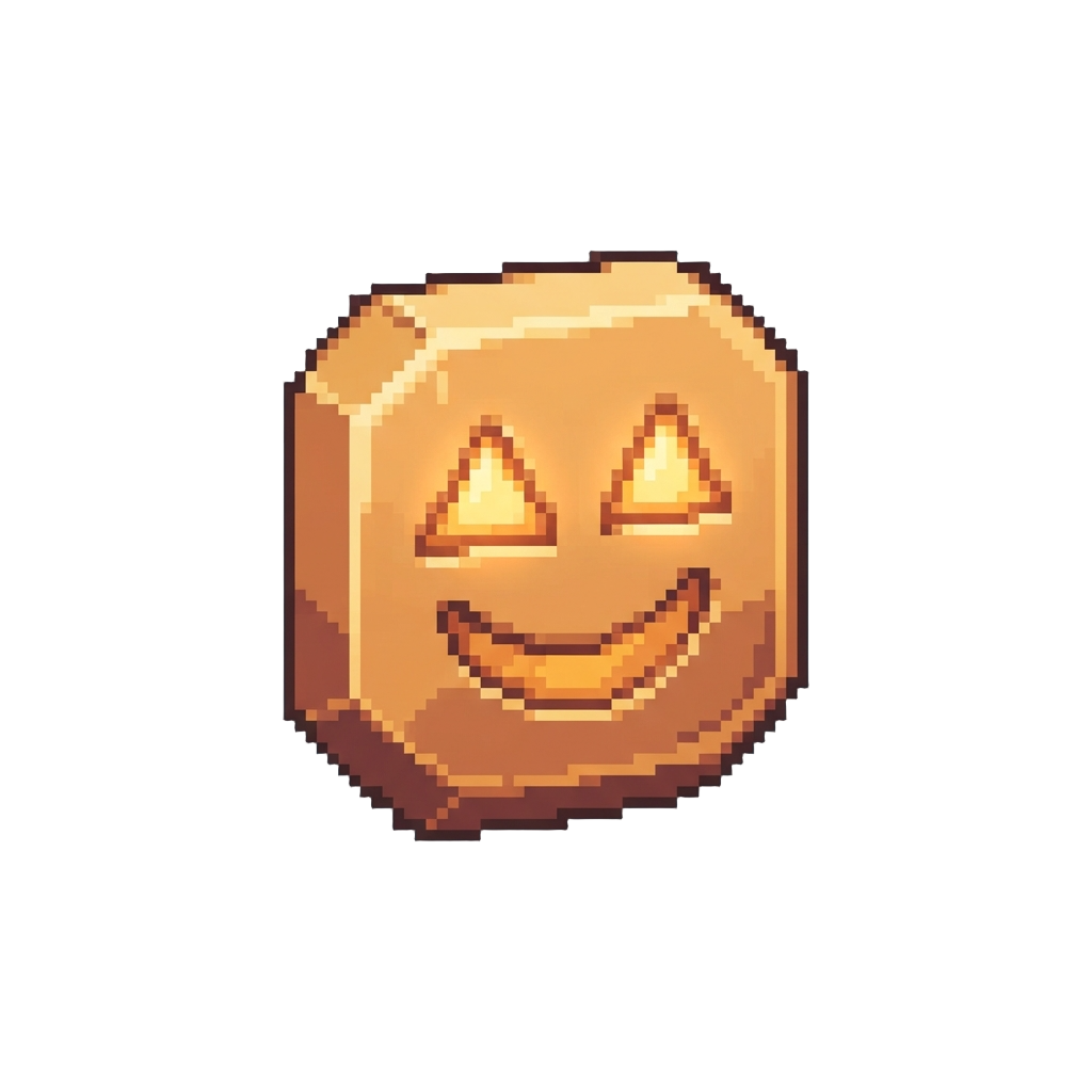 A Friendly Triangle-eye Warm Glowing Smile
