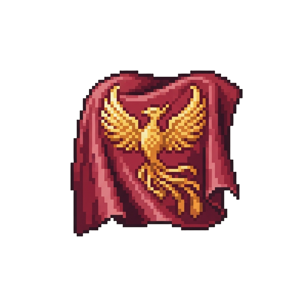 A Golden Phoenix and Flowing Imperial Silk Motif