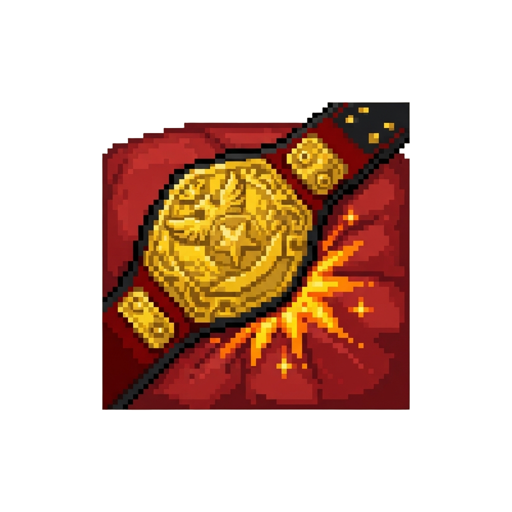 A Energetic Championship Belt Chest-slap