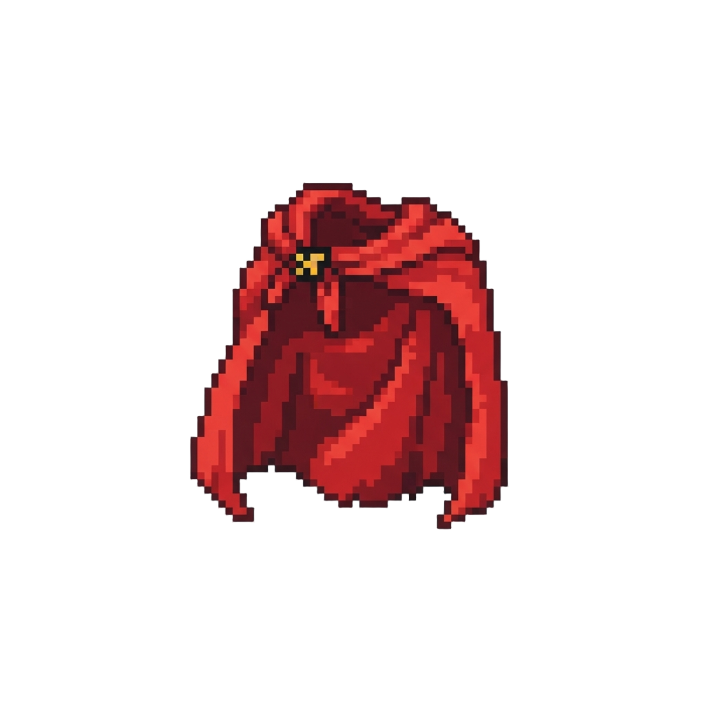 A Backwards Superhero Cape Stuck Over the Face