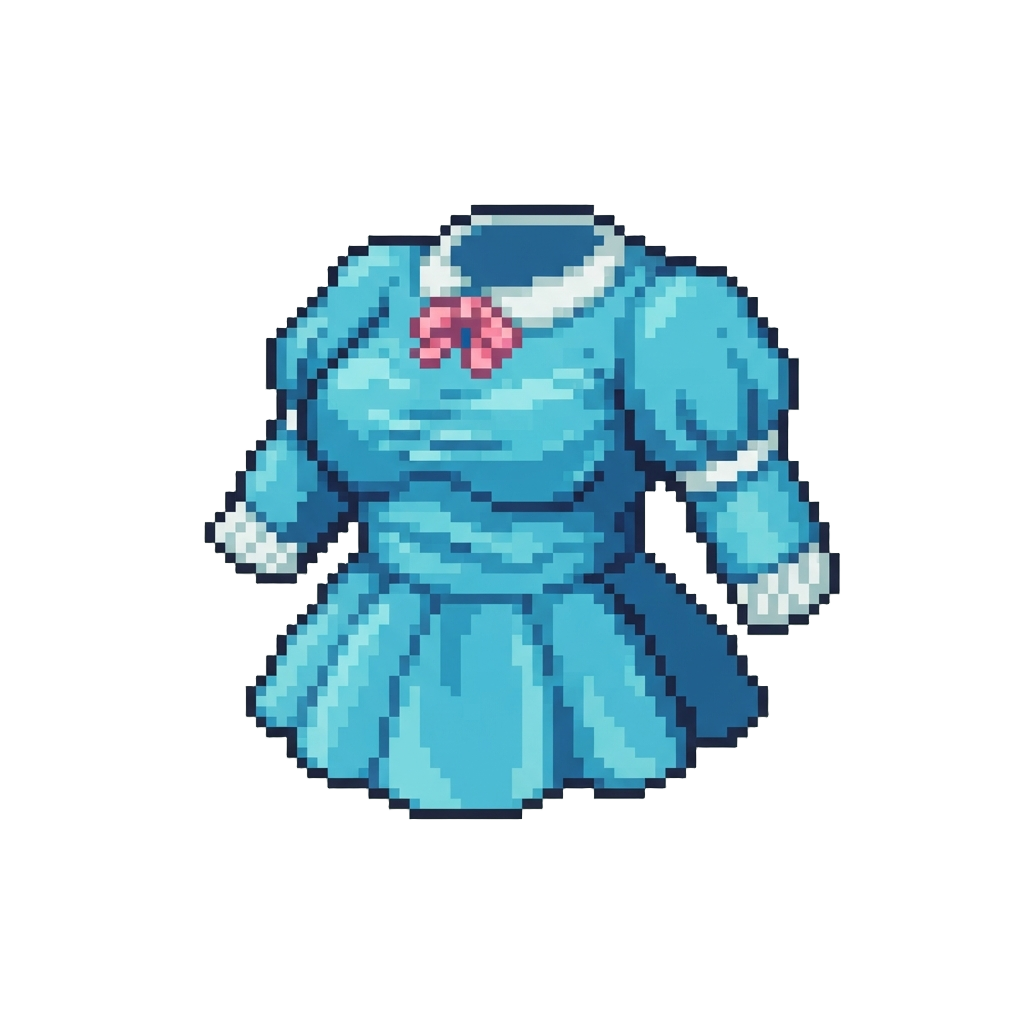 A Tiny Doll Outfit Stretched Comically Tight