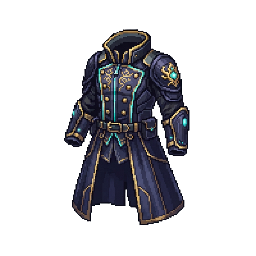 A Regal Cyberpunk Royal Coat