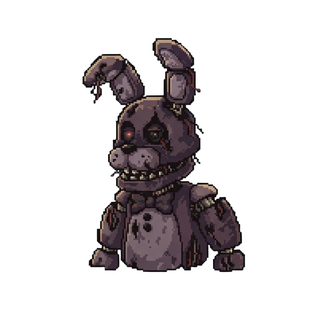 A Shadowed Nightmare Animatronic Bunny