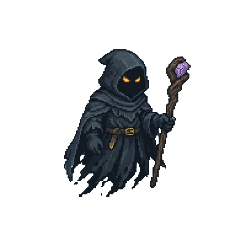 A Mysterious Hooded Dark Phantom