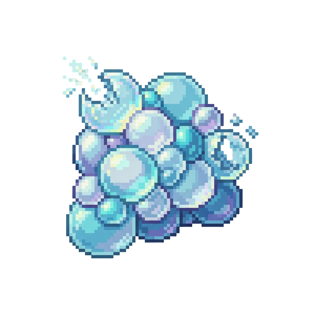 A Wall of Popping Soapy Bubble Clusters