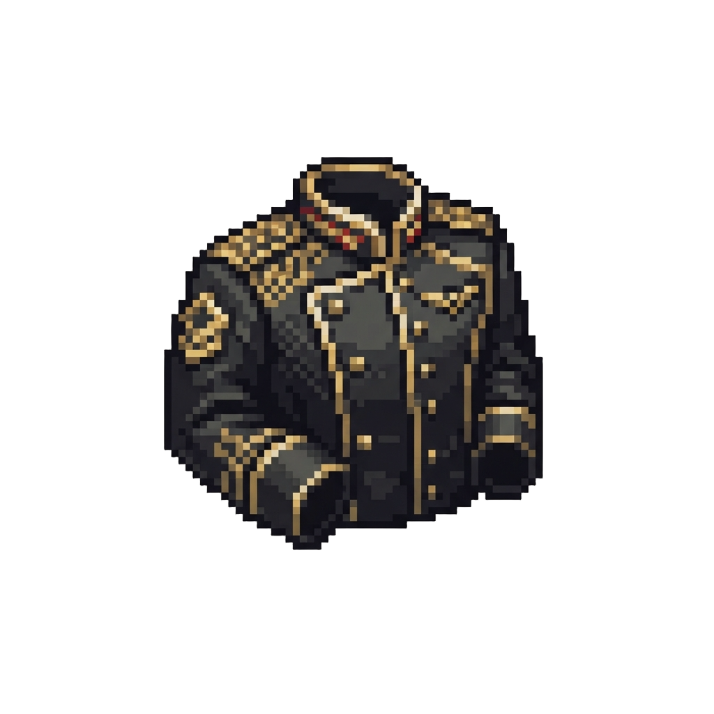The Dangerous Black and Gold Military Jacket Outfit