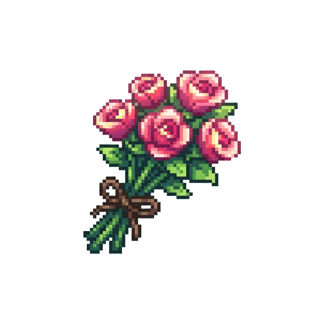 A Bouquet of Glowing Fairy Roses