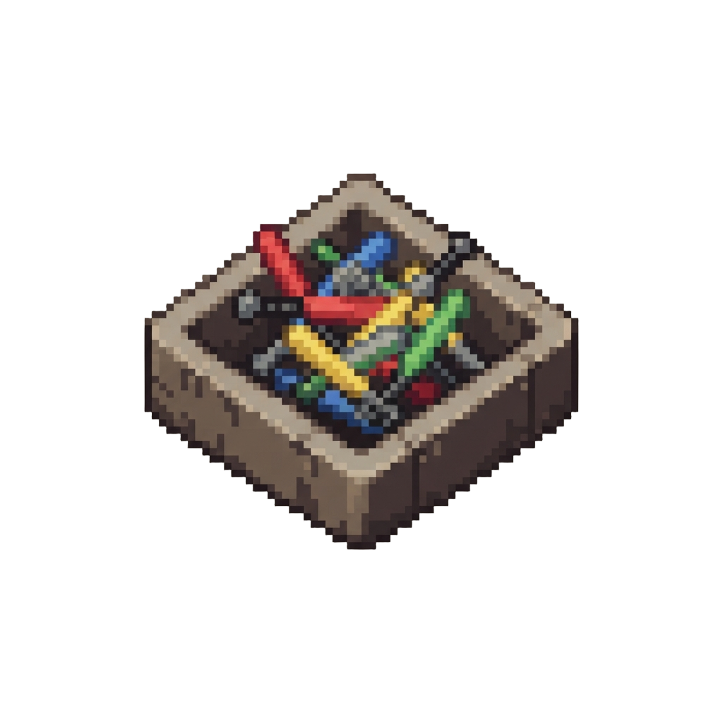A Pit Filled with Spinning Foam Bats