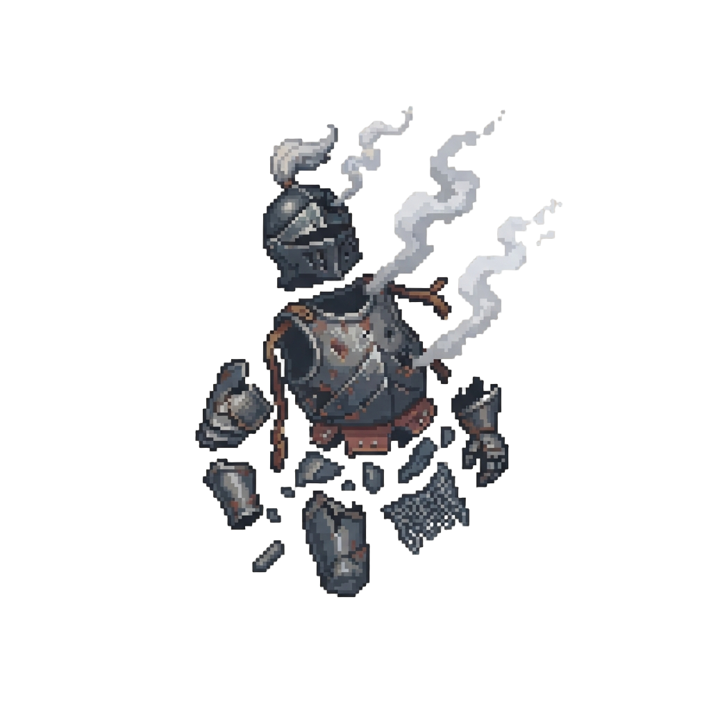 A Smoking Suit of Armor Clattering to Pieces