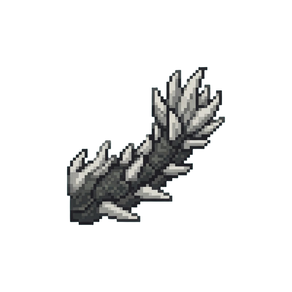 A Tail Made of Jagged Symbiotic Spikes