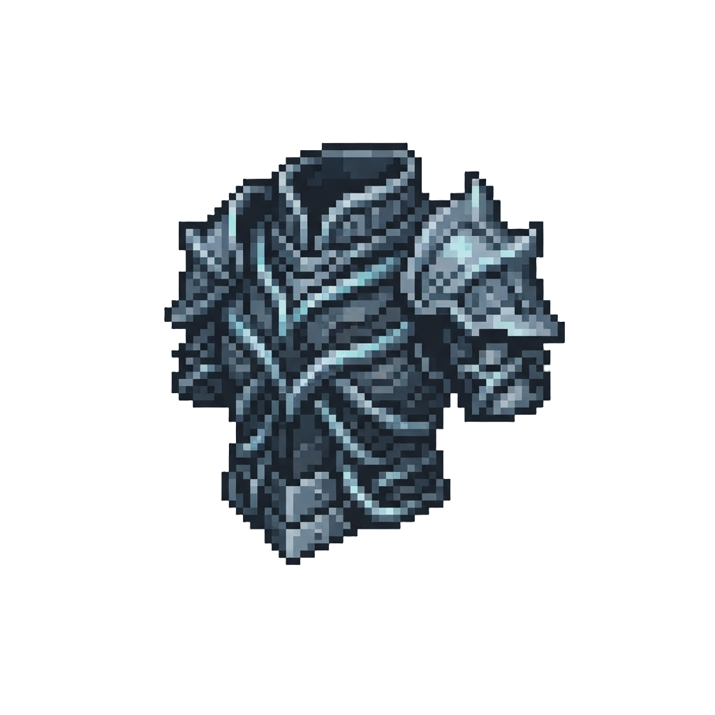 A Metallic Shimmering Tendril Armor
