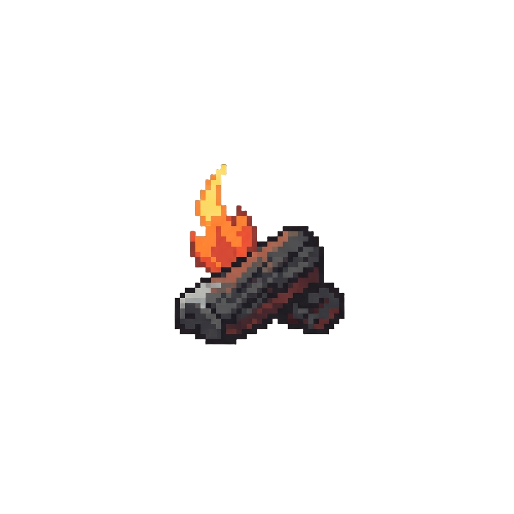 A Tiny Lingering Flicker of Campfire Spark