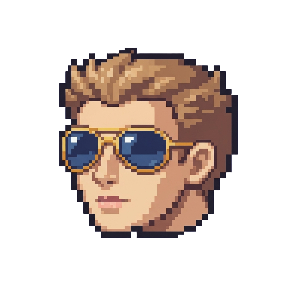 An Identical Twin Head Wearing Stylish Sunglasses