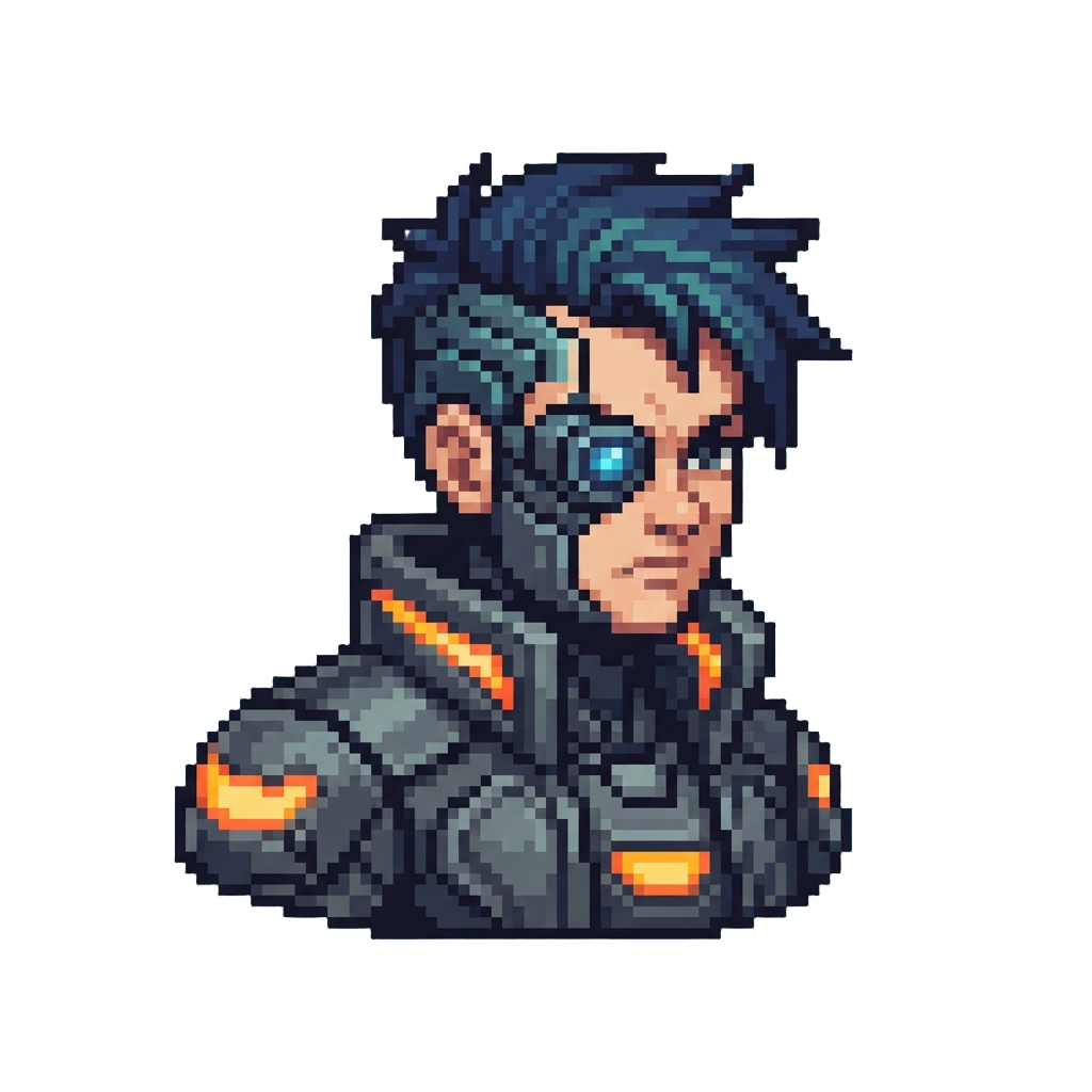 A Stylish Cyberpunk Agent Version of the Opposite Gender