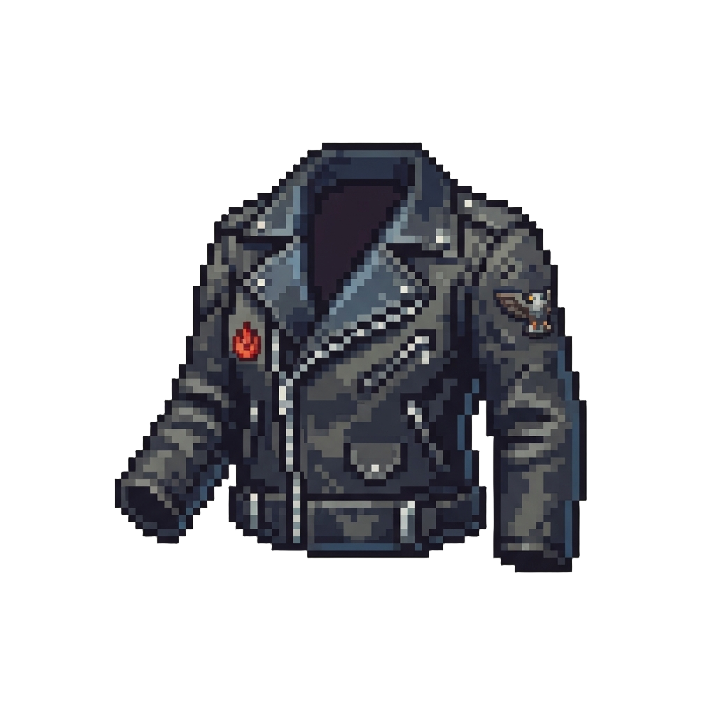 A Tough Leather-jacket Biker Version of the Opposite Gender