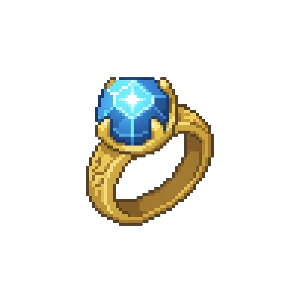 Glowing Enchanted Crystal Ring