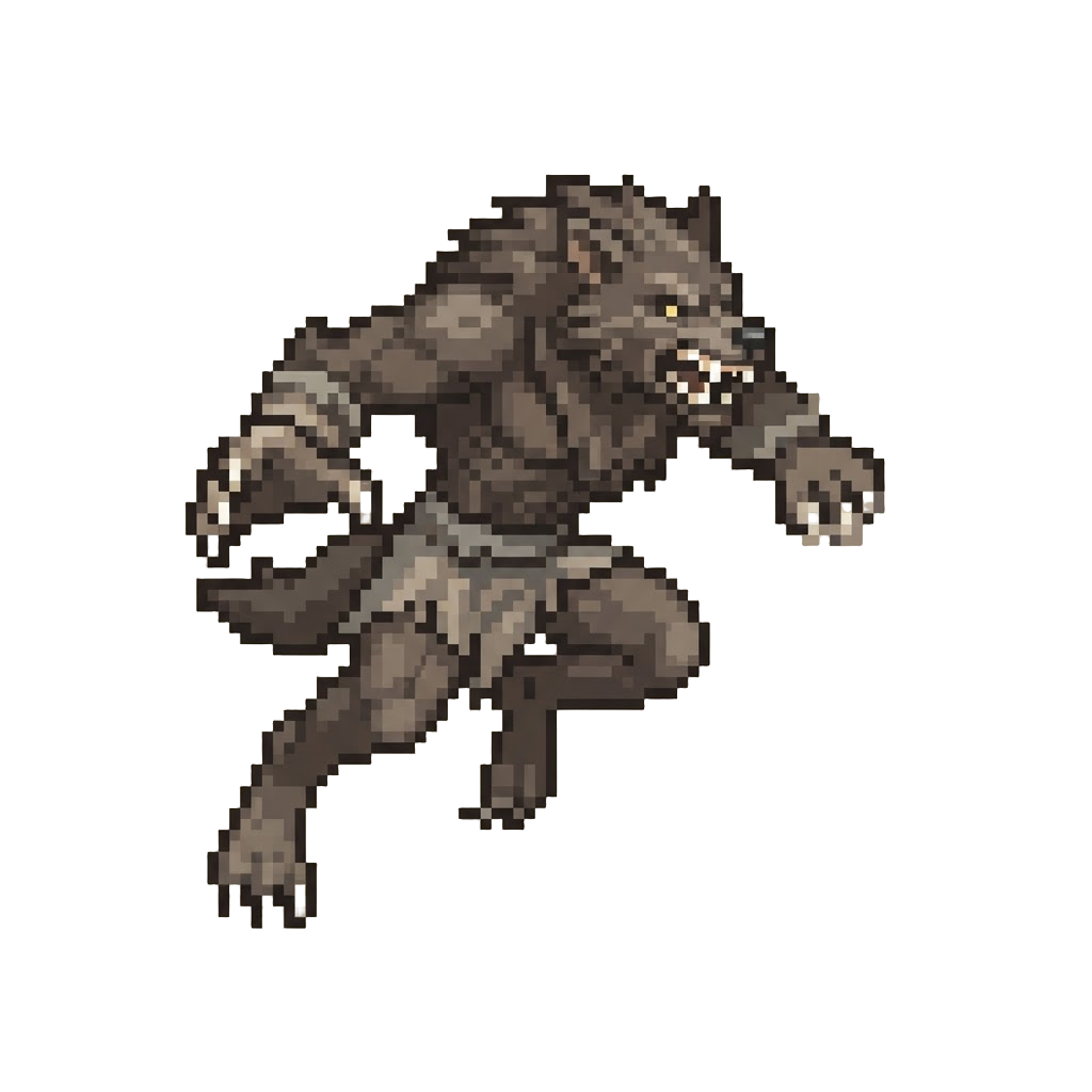 A Sharp-clawed Werewolf Leaping Off the Page