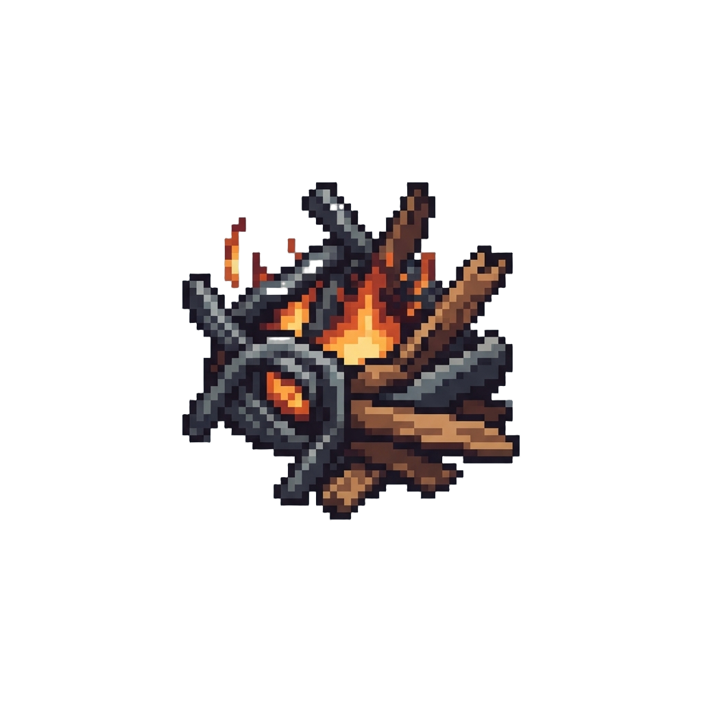 A Burning Wreckage Exterior