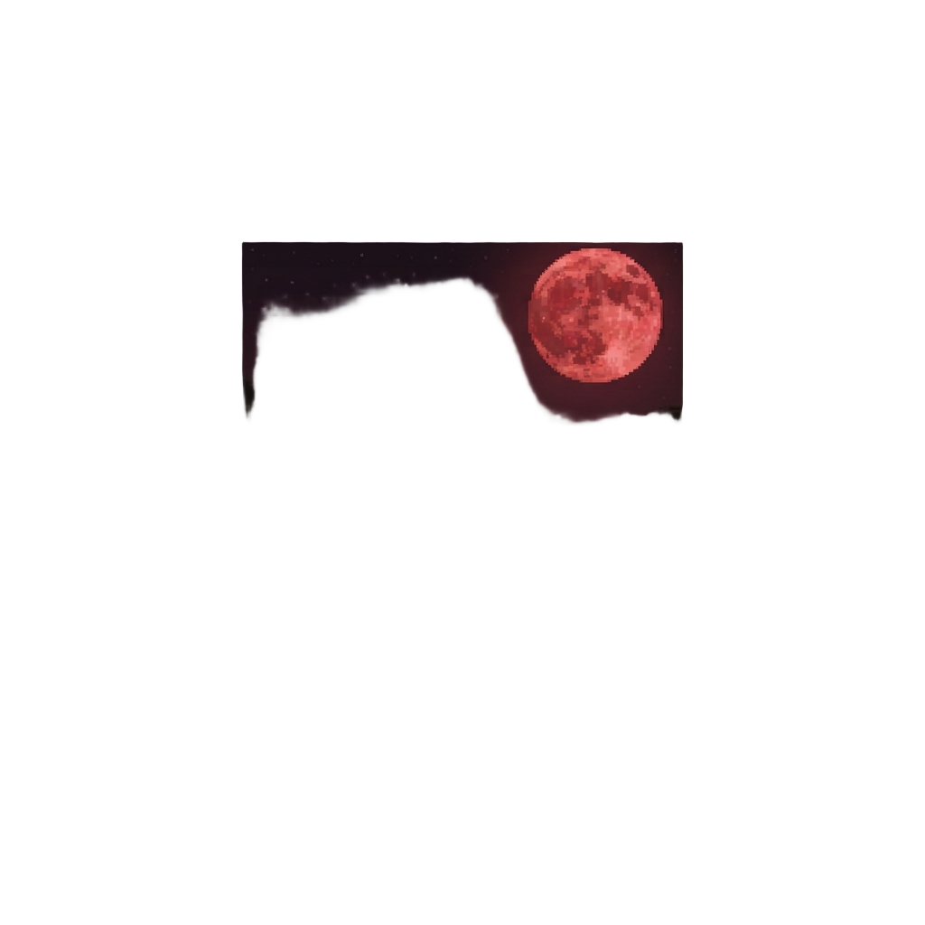 A Desolate Highway Under a Red Moon