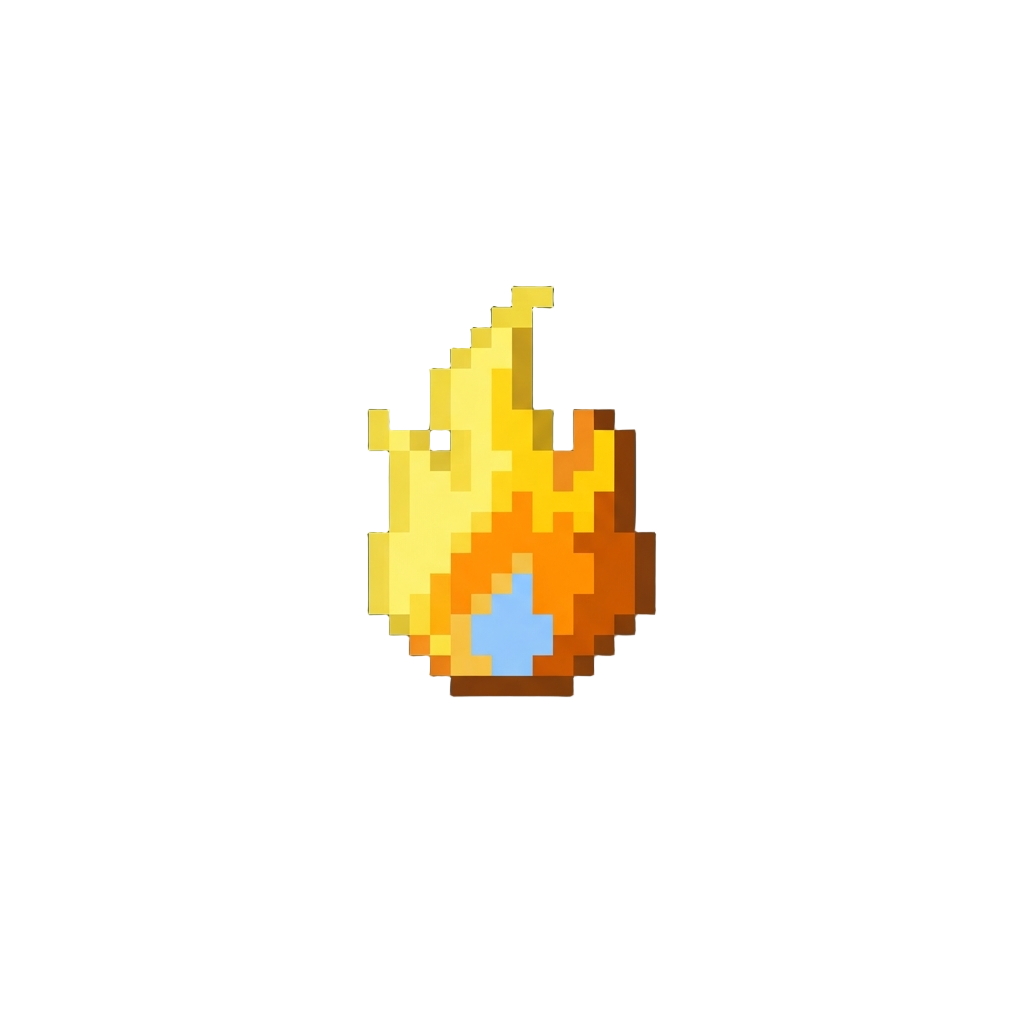 Faint Flickering Single Candle Flame Glow