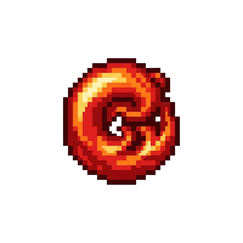 Fiery Red Dragon Aura Swirl