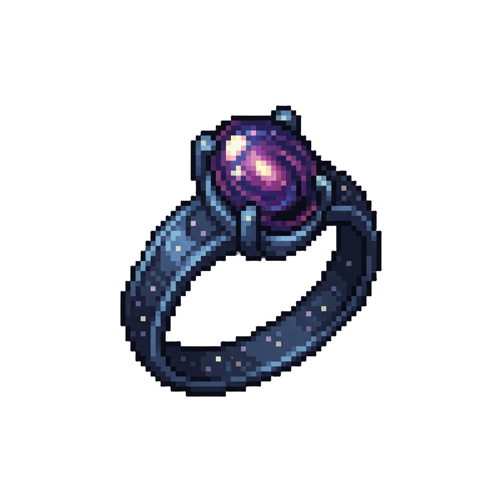Sparkling Cosmic Galaxy Stardust Ring