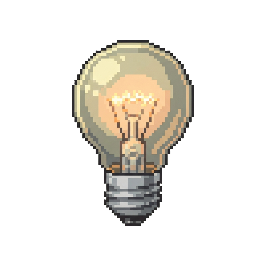 Flickering 1-watt Bulb Shimmer