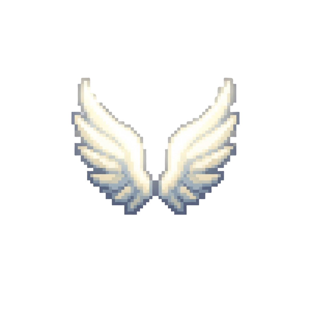 Blinding Divine White Light Wings
