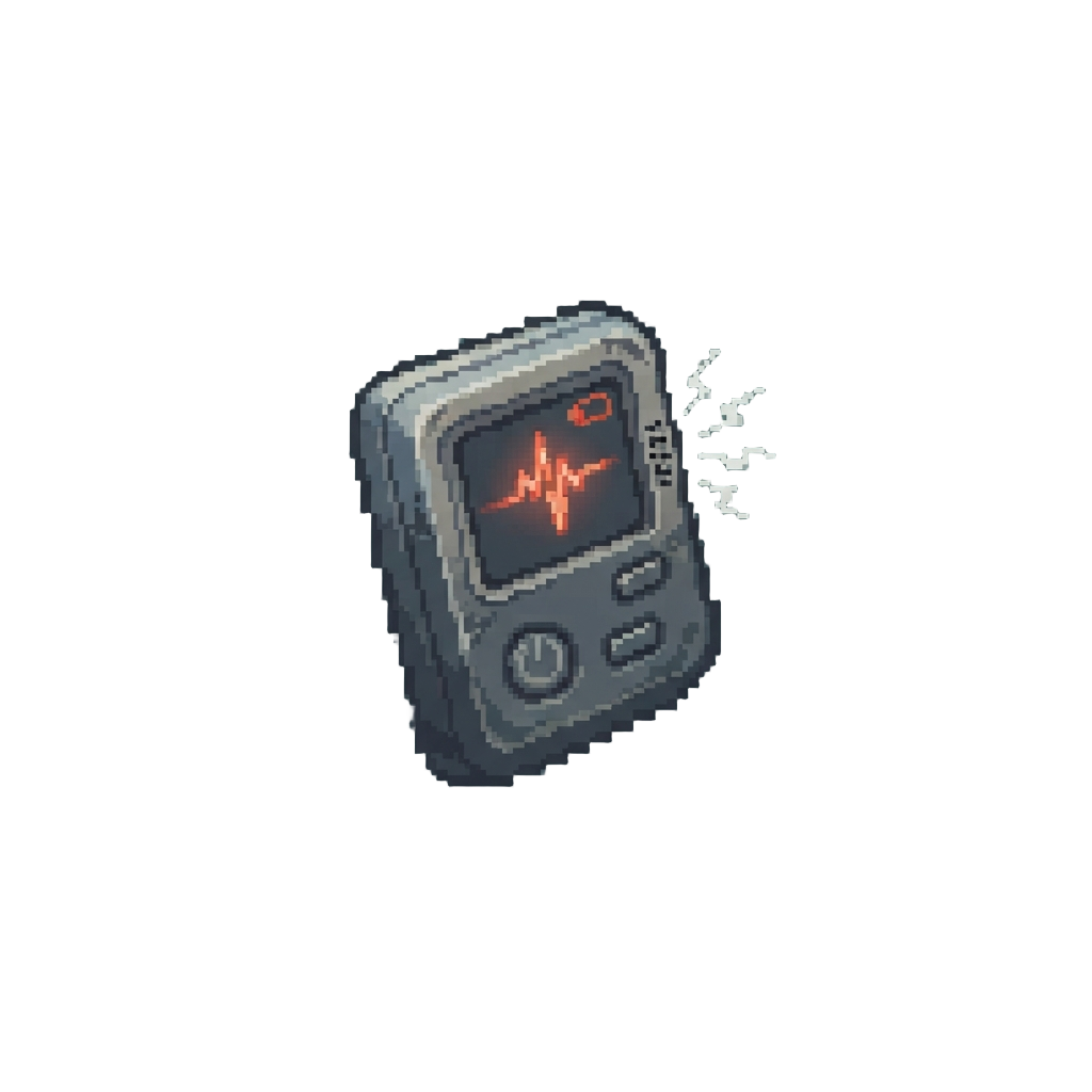 Faint Squeaking Low-battery Neon Pulse