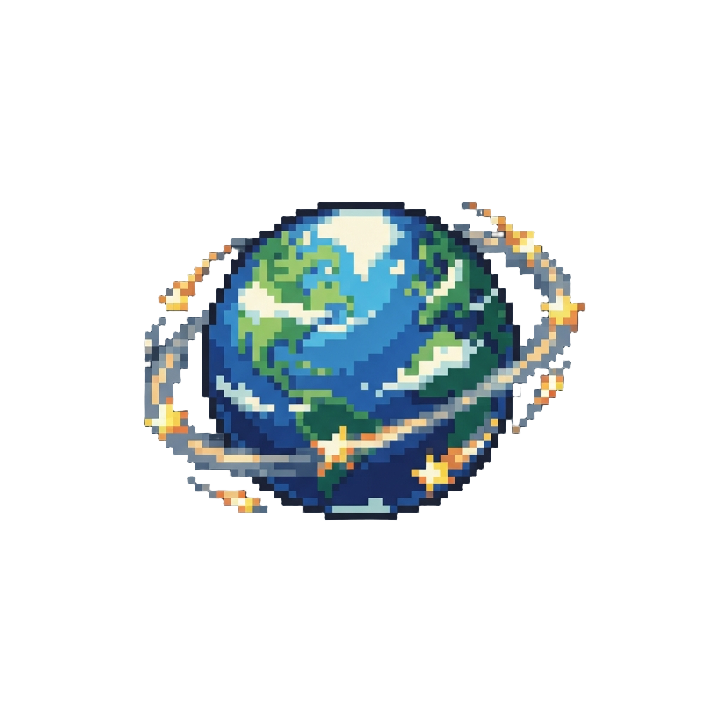A Stunning Earth Surrounded by a Soft Ring of Shooting Stars