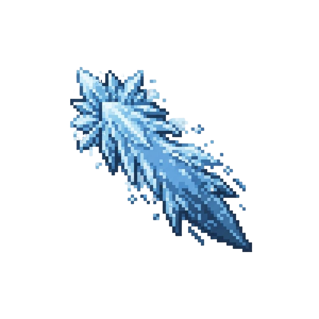 An Icy Glacial Jet Spray