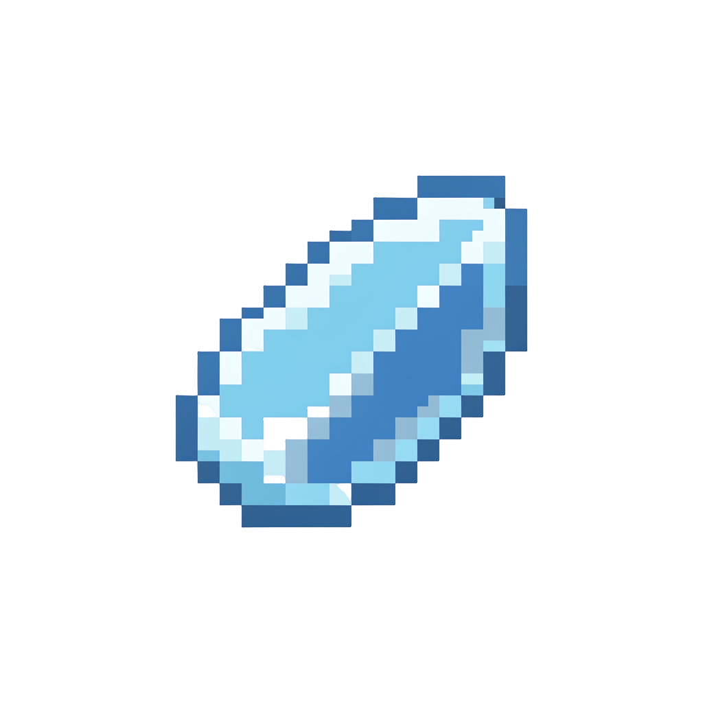 A Frost-bitten Blue Trickle
