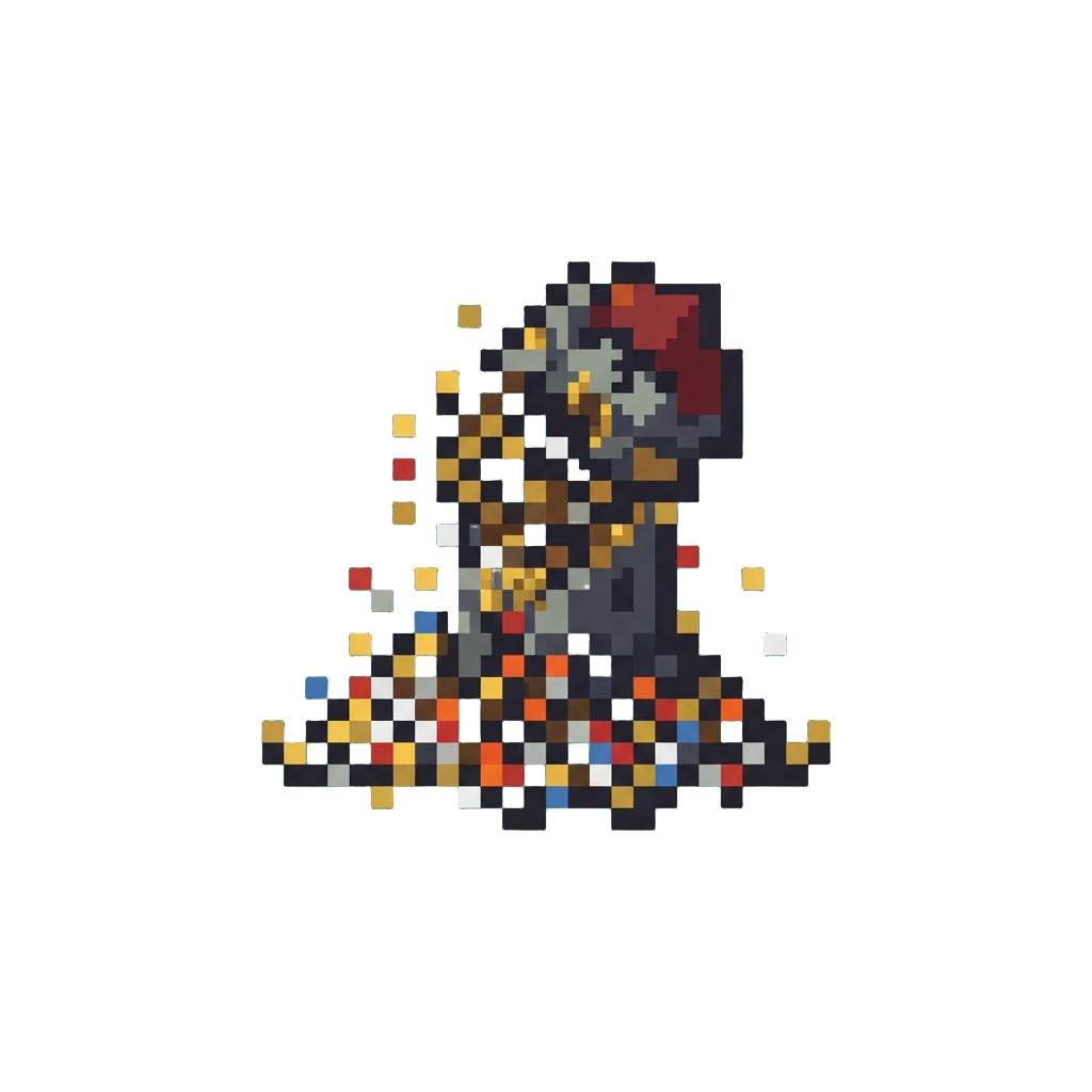 A Dramatic Slow-motion Collapse Into a Pile of Loose Pixels
