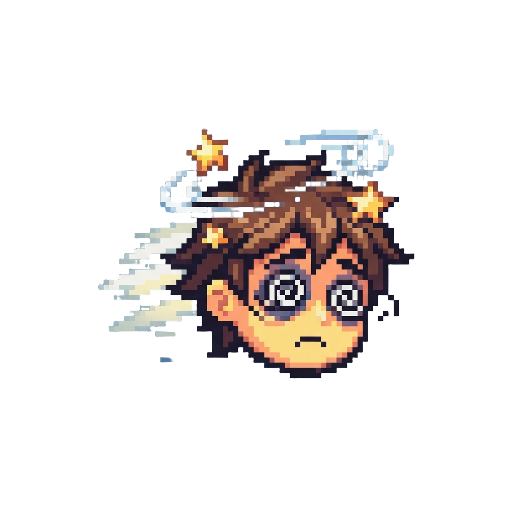 A Dizzy Head-shake Before Sliding Out of Frame